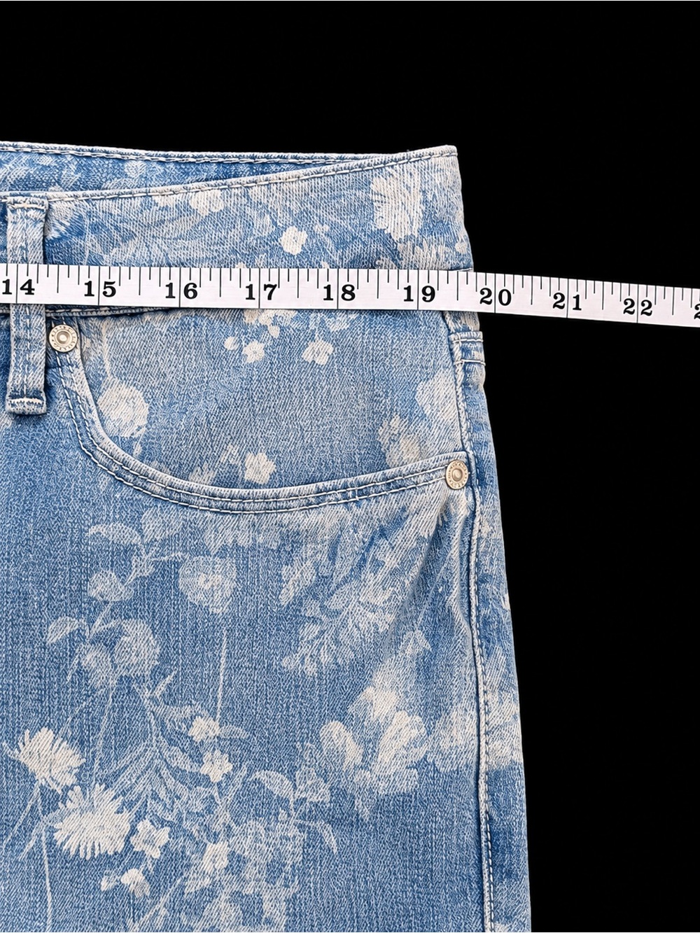 Seven7 Floral Print Kick Flare Jeans | Size 16 | Casual to Girls Night - Picture 3 of 8